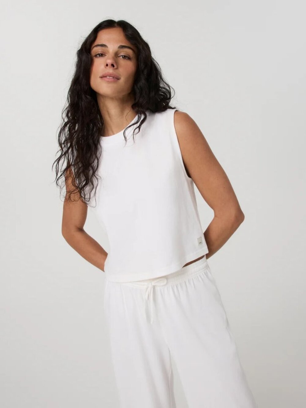 Vuori NWT White Heavyweight Cotton Easy Tank Size L